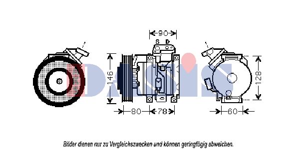 AKS DASIS Kompressori, ilmastointilaite 850850N